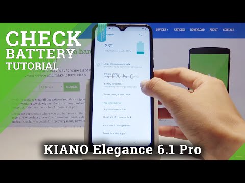 Battery Percentage in KIANO Elegance 6.1 Pro – Battery Level