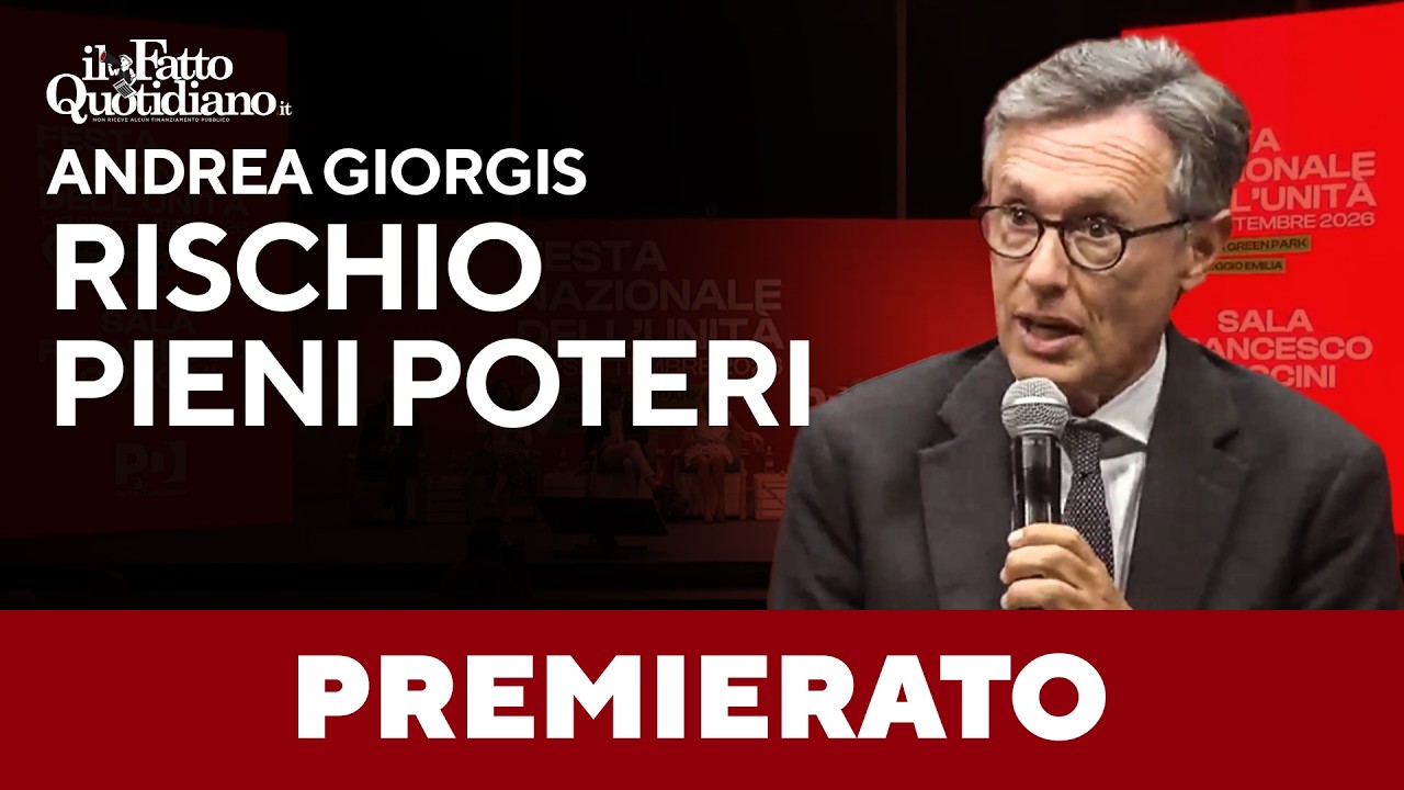 Giorgis contro il governo: “La concentrazione del potere è la vera ossessione della maggioranza”