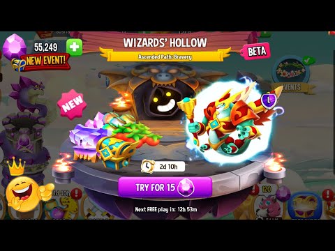 Dragon City - WIZARD HOLLOW | Got My First Redemption Dragon! 😱