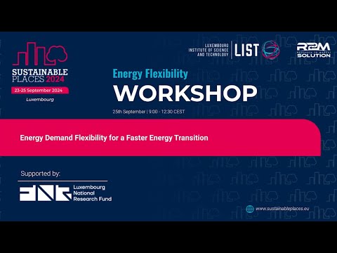 Workshop: Energy Demand Flexibility for a Faster Energy Transition – SATO final event -  PART 1