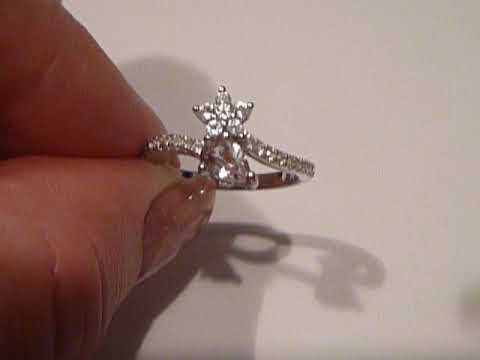 Кольцо с натуральным турецким диаспором (султанит) 0.45 ct и белыми топазами Размер 17 - фото 1 - id-p2554439017