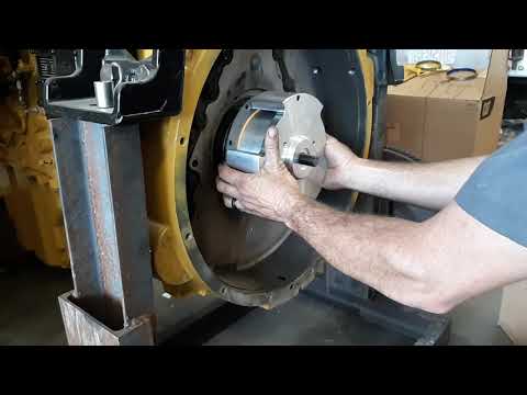 Cat C13 rear main seal install