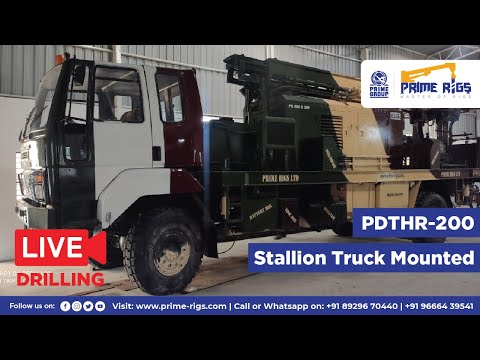 PDTHR  200 Stallion Truck Mounted Water Well Drilling Machine