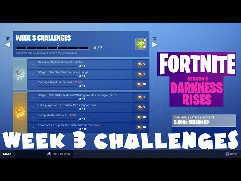 (Chapter 1) ALL Week 3 Challenges Guide - Fortnite Battle Royale Season 6 (2018)