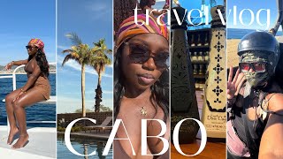 CABO travel vlog | fire show, camelback riding, hip hop boat party, nightlife | the rare breeed