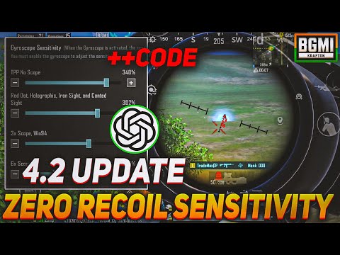 🤩 Bgmi 4.2 Update Sensitivity Settings 2026 | Zero Recoil Sensitivity | Gyro & Non-Gyro Sensitivity