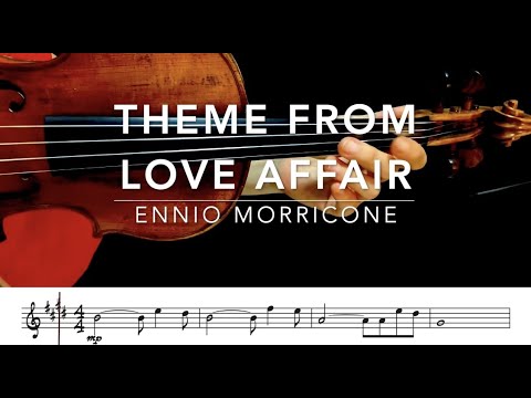 Theme From "Love Affair" by Ennio Morricone (With Score)