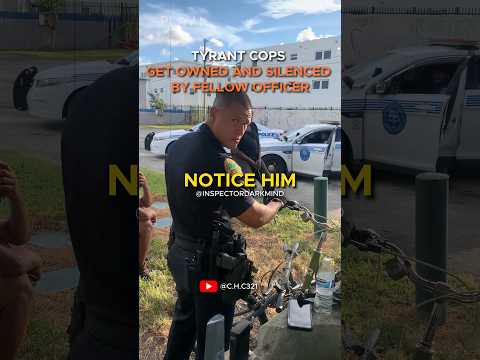 Tyrant Cop Gets Owned and Silenced by Fellow Officer When the Former Doesn't Know the Law #police