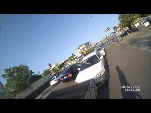 Impatient Driver creeps up and beeps cyclist 762 TGR