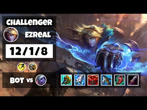 Ezreal Gameplay Challenger Replay S11 - 11.11 Bot Lane (12/1/8) - NA