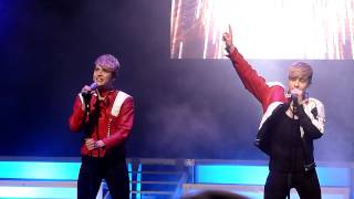 Jedward Chatting + Singing &#39;Can&#39;t Forget You&#39; - Bord Gais Energy Theatre 13/8/12