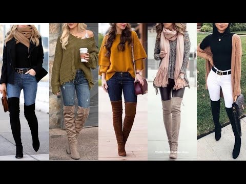 CÓMO COMBINAR BOTAS LARGAS / Moda 2022 MUJER Outfits en TENDENCIA OTOÑO INVIERNO