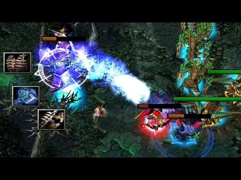 DOTA DRAGON KNIGHT FROST SPLASH DAMAGE KILLING ALL!!!