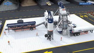 ALYQ90 Seluler Asphalt Mixing Plant Macroad Kapasitas Besar 90m3 Per Jam