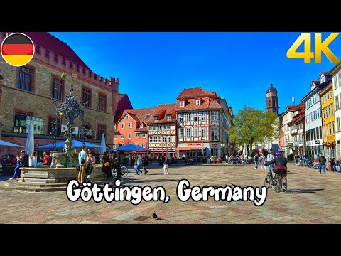 Göttingen, Germany walking tour 4K - A beautiful German city