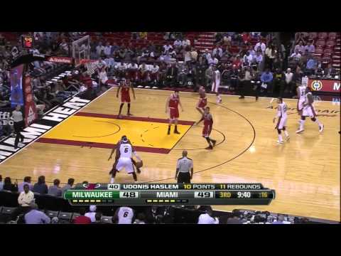 LeBron James 28 points 7 assists (amazing dunk) vs Milwaukee Bucks full highlights 04/09/2013 HD