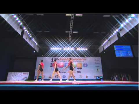 WCH Aeróbic Cancún 2014 - (FINAL) TRIO-RUSSIA2 - RUS (21,091)