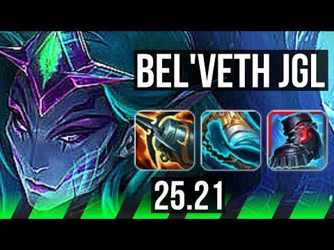 BEL'VETH vs HECARIM (JGL) | 11/1/14, 700+ games, Dominating | KR Master | 25.21