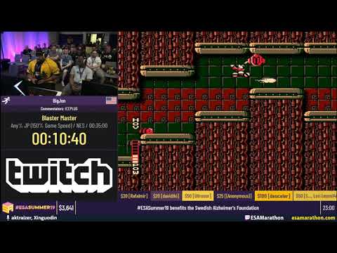 Blaster Master – Any% JP (150% Game Speed) by BigJon [FR] ESA Summer Marathon 2019
