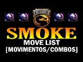 Mortal Kombat Trilogy PS1 Cyber Smoke Move List Movimentos Combos