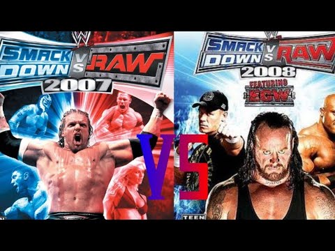 SmackDown Vs Raw 2008 is The Best One (SvR 2007 vs SvR 2008 Comparison Video)