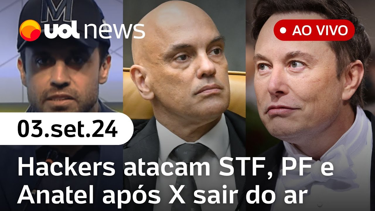 Hackers atacam PF e escritório de família de Moraes; Marçal publica resposta de Boulos | UOL News