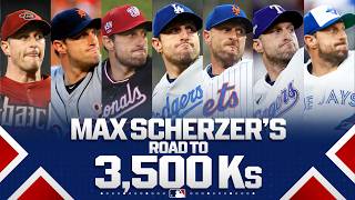 Max Scherzer becomes the 11th pitcher EVER to reach 3,500 strikeouts! ????????