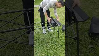 Skladací kempingový stolík 53 × 50 cm