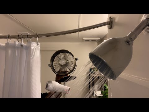 2H RELAXING LAYERED WHITE NOISE SOUNDS | Shower + Fan + Hair Dryer Noise (Dark Screen in 4 minutes)