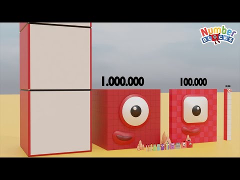 Looking for Numberblocks Comparison Ten Club 10 to 10 000 000 Super Big Numberblocks Number Pattern