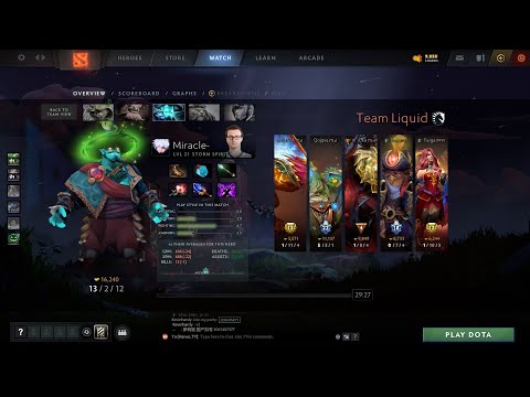 dota2core Miracle Storm Spirit - Nigma vs Liquid - TI 10