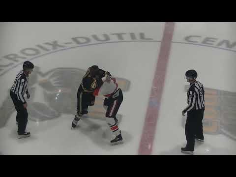 Fight/Bagarre Dave Hamel vs Thomas Bellemare 28 février 2020