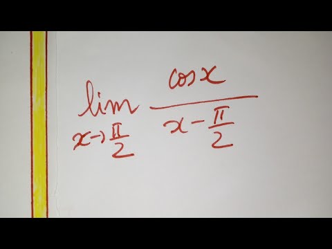 ♦️♦️ lim cosx/x-pi/2 quand x tend vers pi/2 limite fonction trigonométriques limite cosx sur x-pi/2