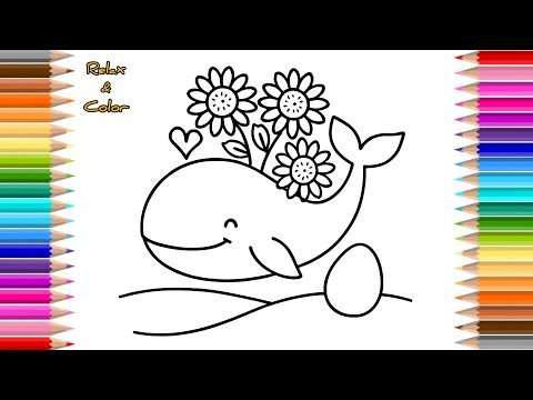 Whale Coloring Pages Free Printable