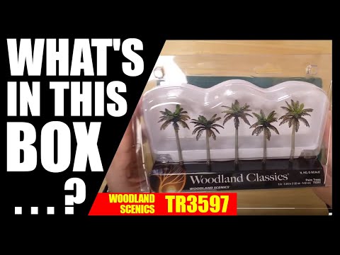 436 - Woodland Scenics TR3597 Set of 5 Small Palm Trees (3 - 3 3⁄4 in.)