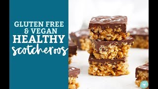 Healthy Scotcheroos (Gluten Free & Vegan)
