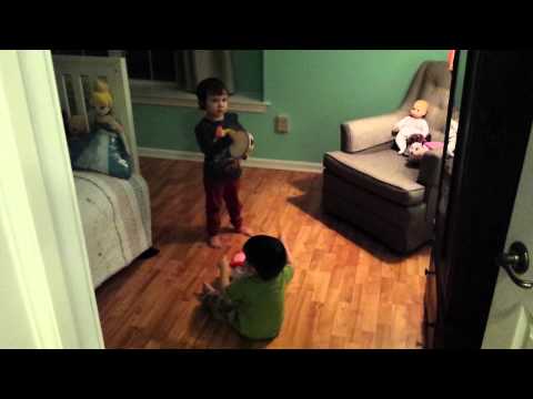 impromptu kid percussion jam