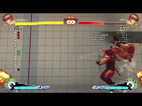[usf4] Guy - Counter & Red focus attack combo