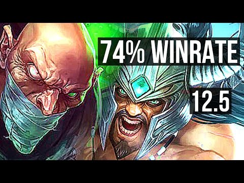 SINGED vs TRYNDAMERE (TOP) | 1/0/10, 74% winrate | EUW Master | 12.5