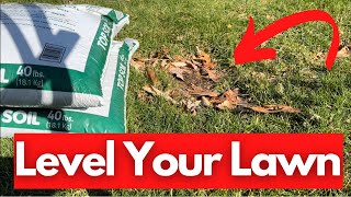 How To Level a Low Spot in the Lawn