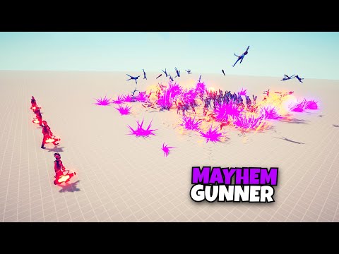 MAYHEM GUNNER VS EVERY FACTION - Totally Accurate Battle Simulator Modded