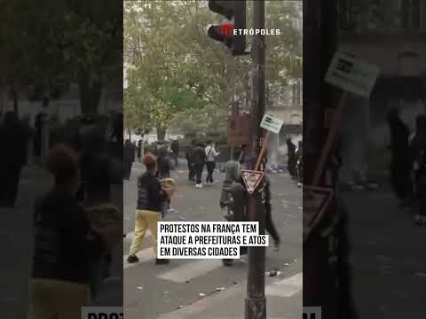 Protestos na França têm ataques a prefeituras e atos em diversas cidades