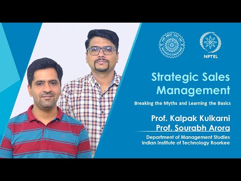 Strategic Sales Management Prof sourabh arora Prof kalpak kulkarni