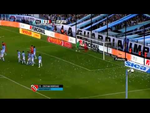 Gol de C. Rodriguez, Racing 0 - 1 Independiente - Liguilla Pre Libertadores