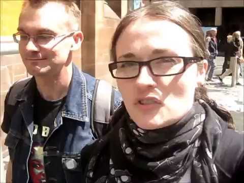 John Rylands library in Manchester featuring Baz!