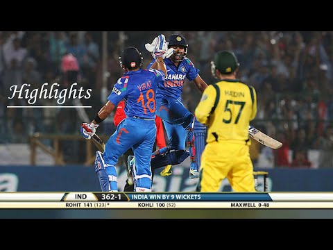 Rohit, Kohli, Dhawan blaze down target of 360! IND vs AUS 2013 | 2nd ODI Jaipur - Full Highlights