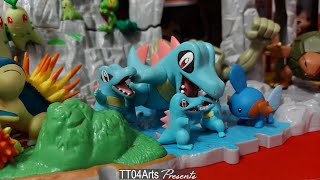 Jakks Pacific Sinnoh Region Playset Assemble and Figures Comparison (Pokemon Toy Collection)