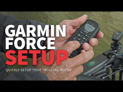 How to SETUP your GARMIN FORCE Trolling Motor (Don't SKIP these steps!)