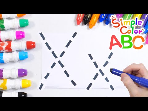For preschoolers and kids | Learn the letter X by listening to, writing, and coloring nursery rhymes