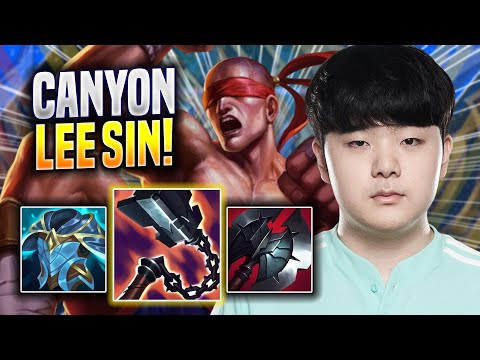 CANYON IS SO CRAZY WITH LEE SIN! - DK Canyon Plays Lee Sin JUNGLE vs Wukong! | Season 2022